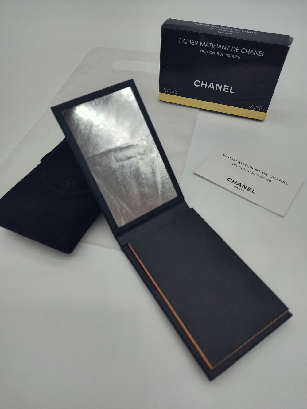 CHANEL Papier Matifiant Oil Control Tissues Japan Import Complete Set NWT RARE - Picture 7 of 11